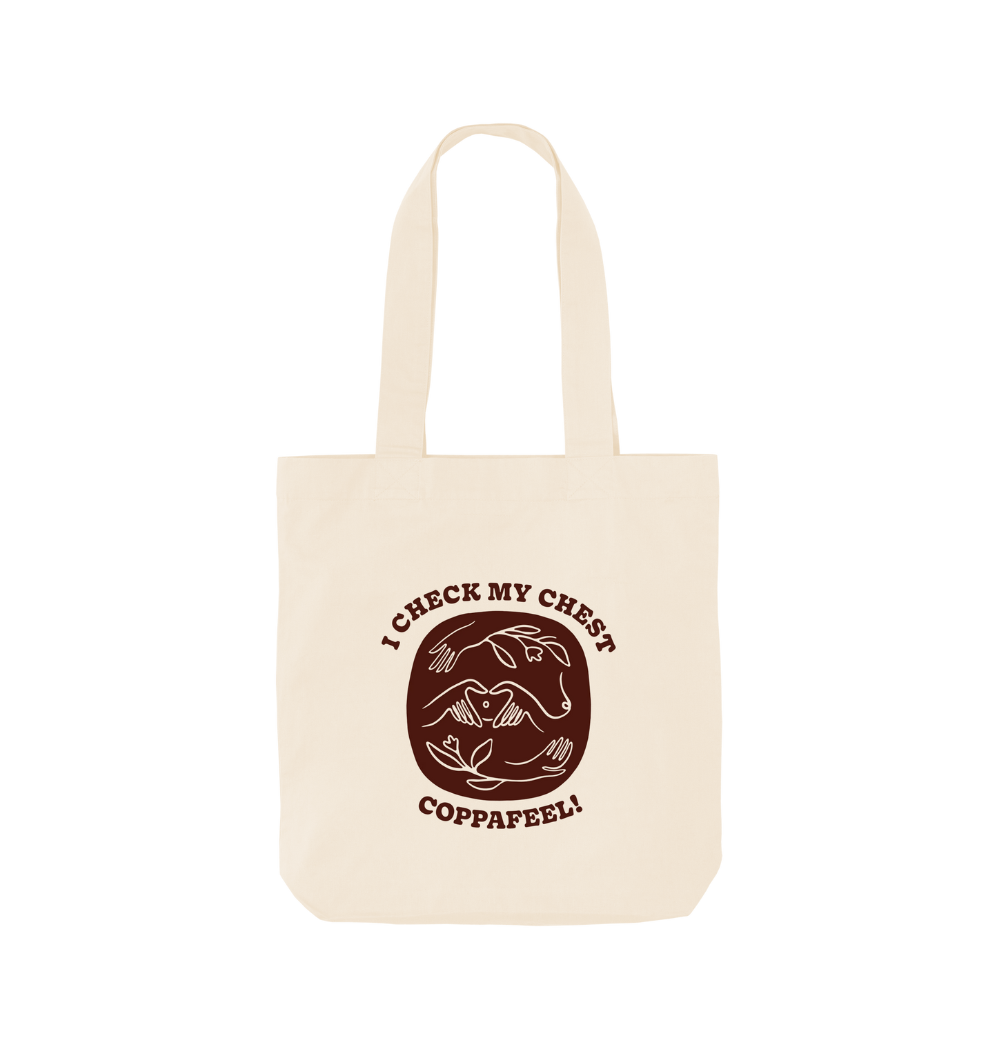 Natural Printed Bag Front