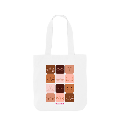 White Printed Bag Front