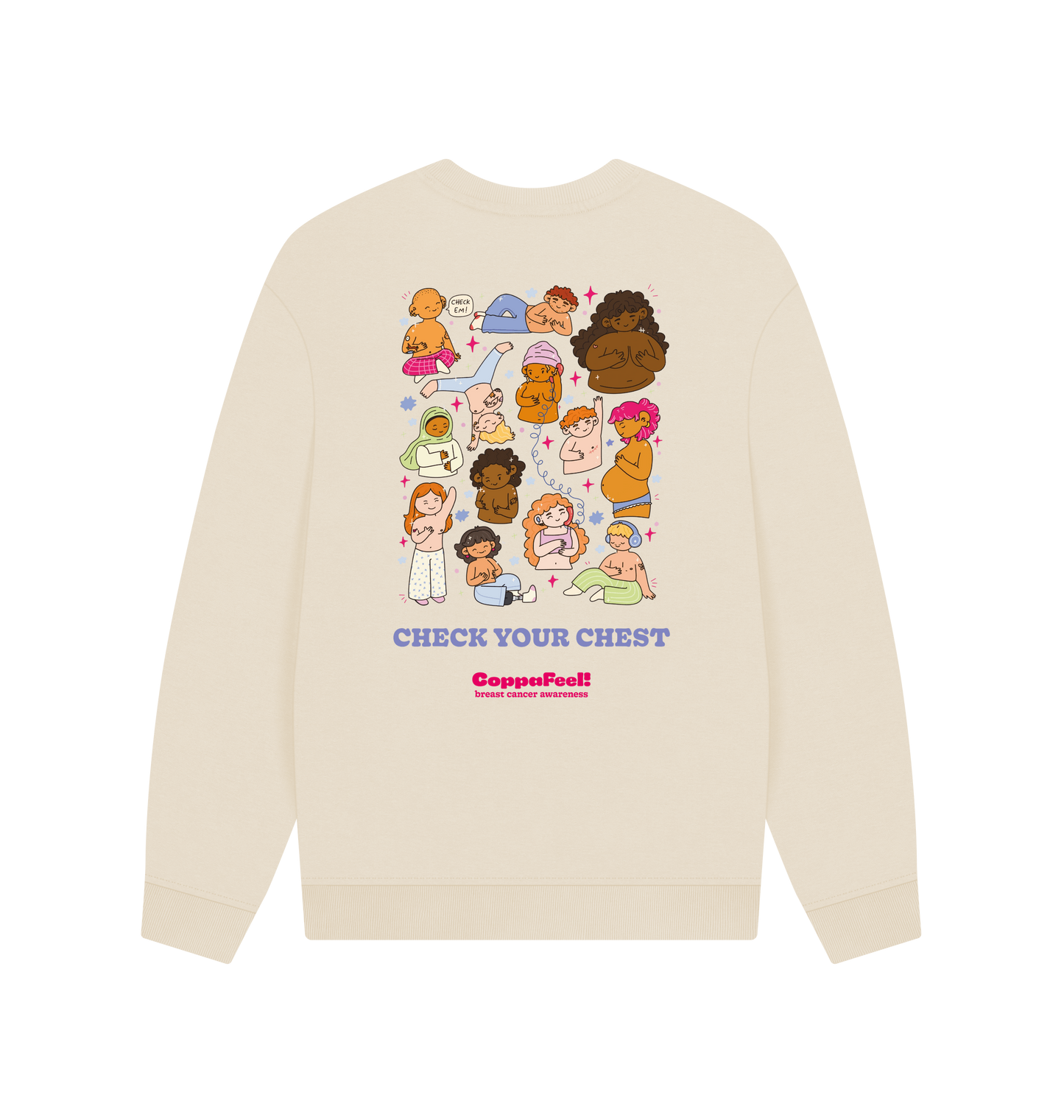 Oat Printed Sweater Back