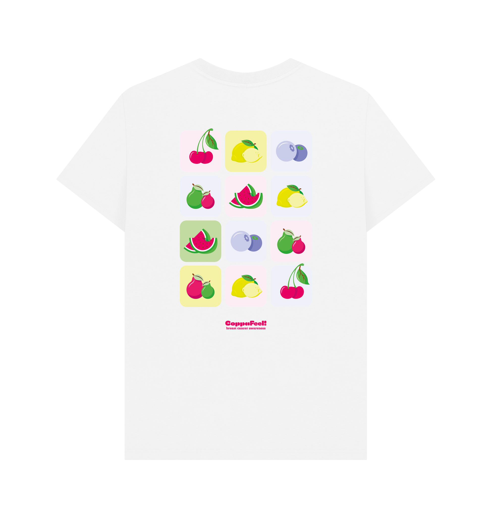 White Printed T-shirt Back