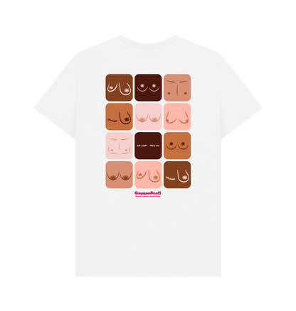 White Printed T-shirt Back