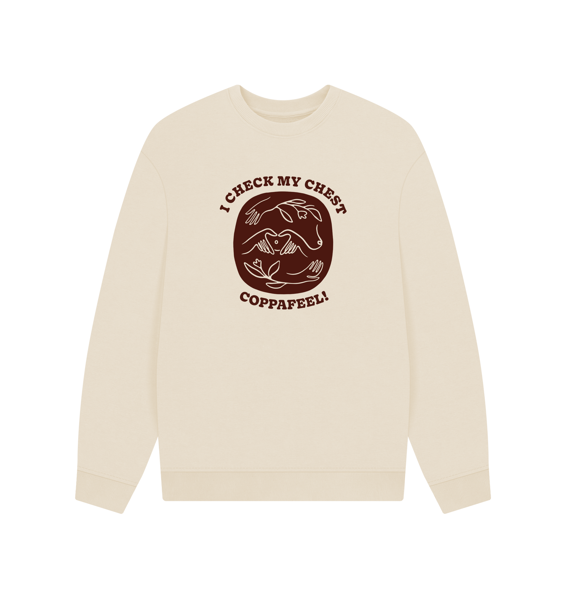 Oat Printed Sweater Front