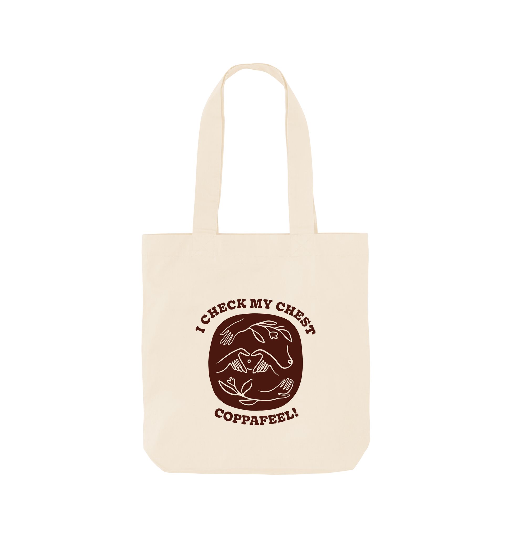 Natural Printed Bag Front