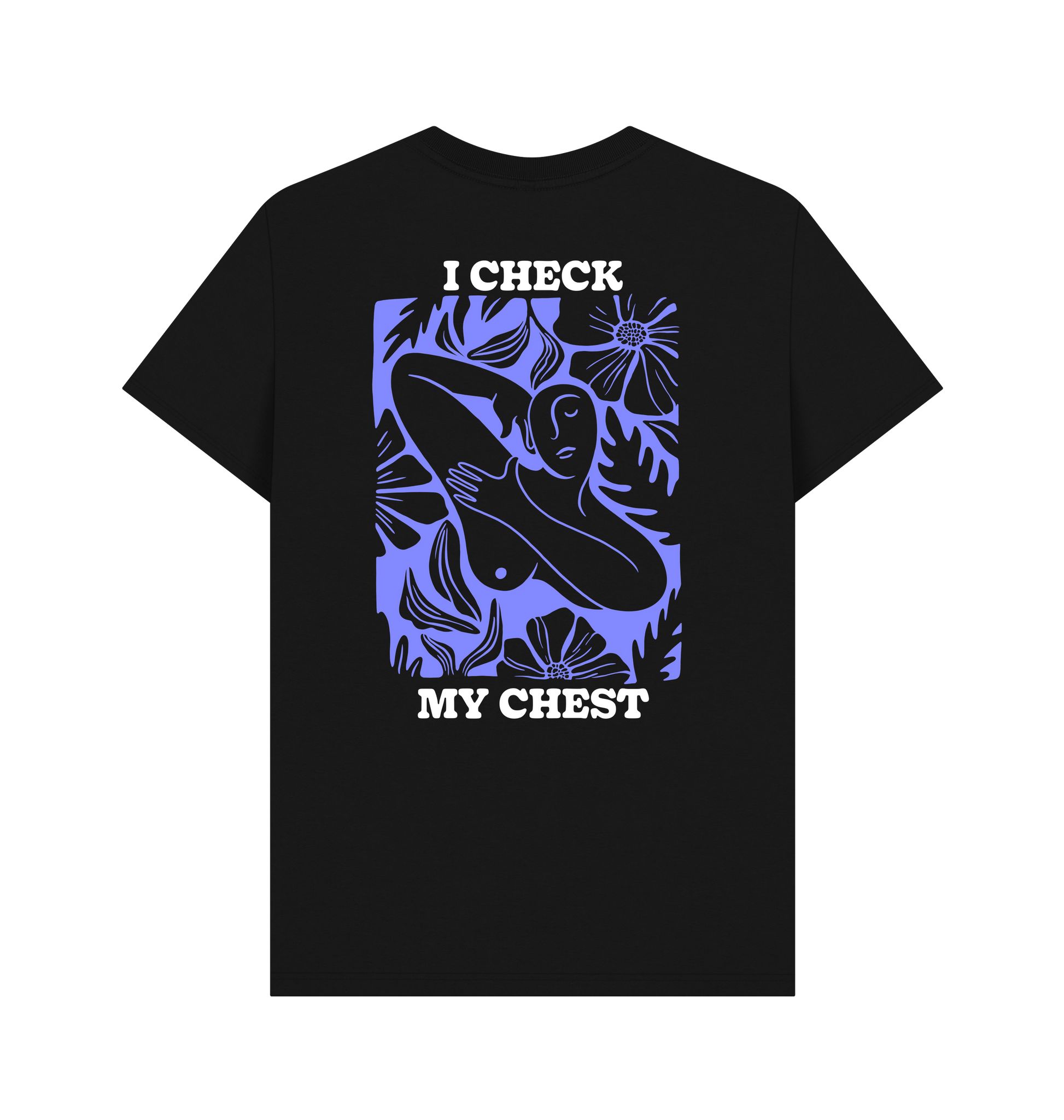 Black Printed T-shirt Back