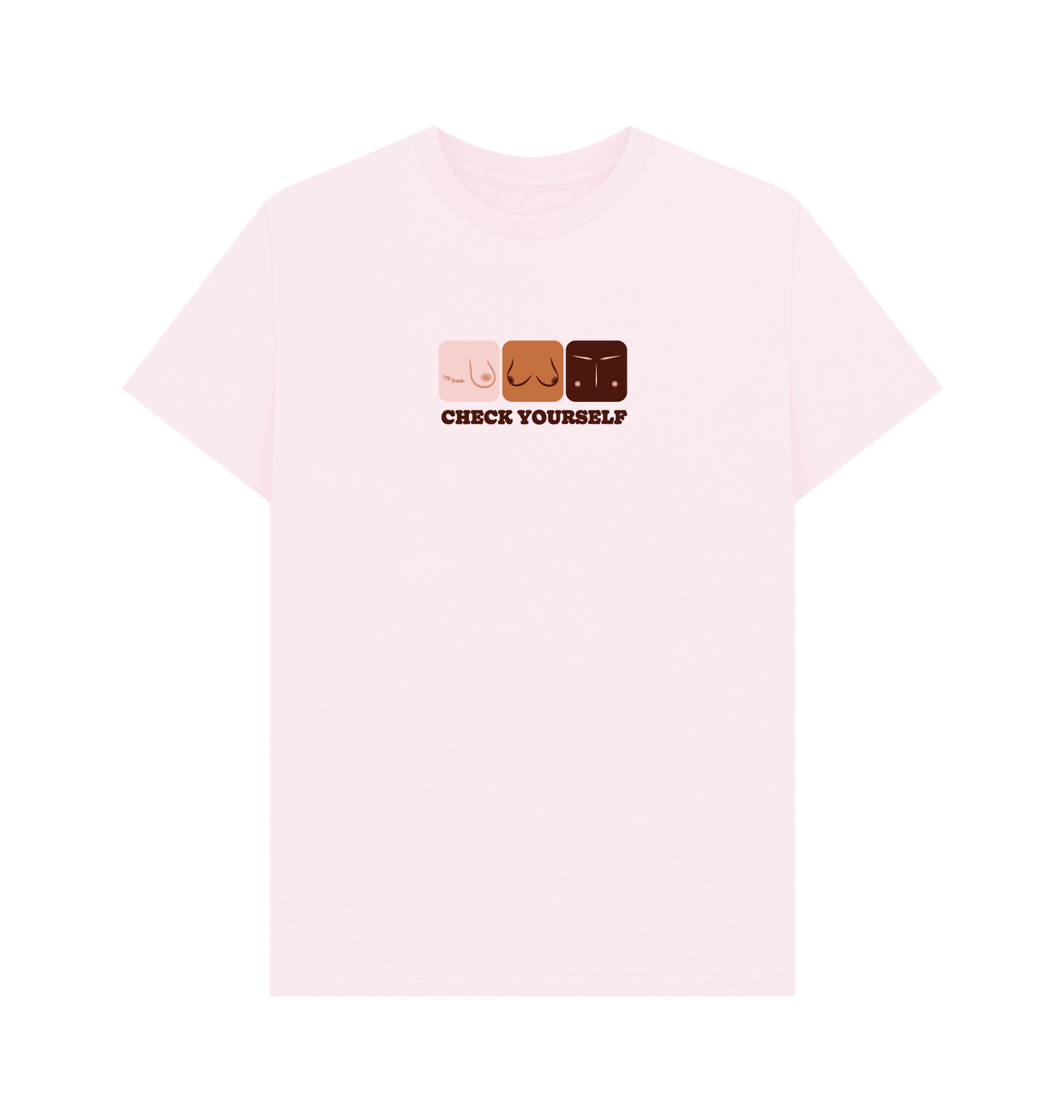 Pink Printed T-shirt Front