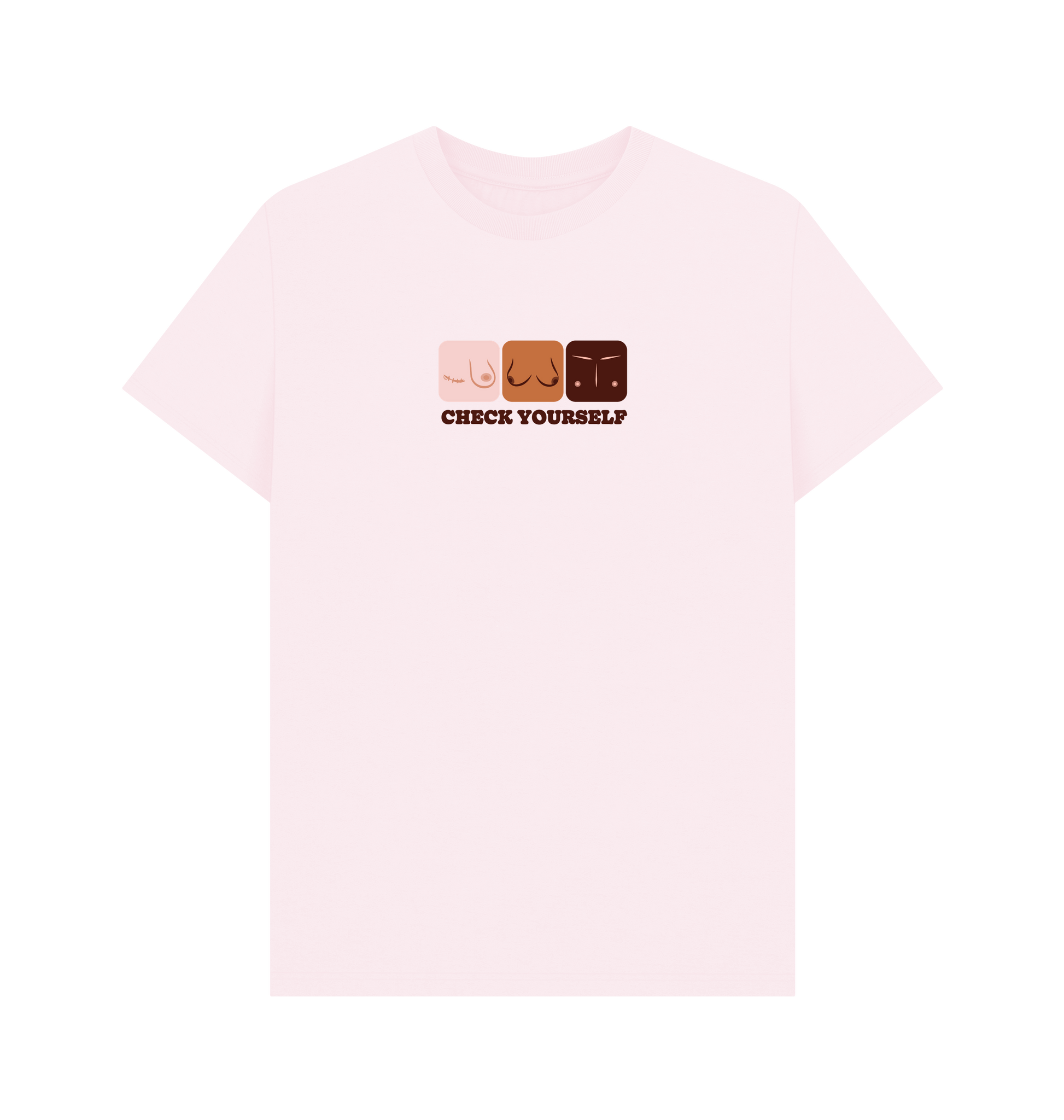 Pink Printed T-shirt Front