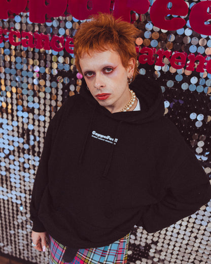 I Check My Chest Floral Hoodie