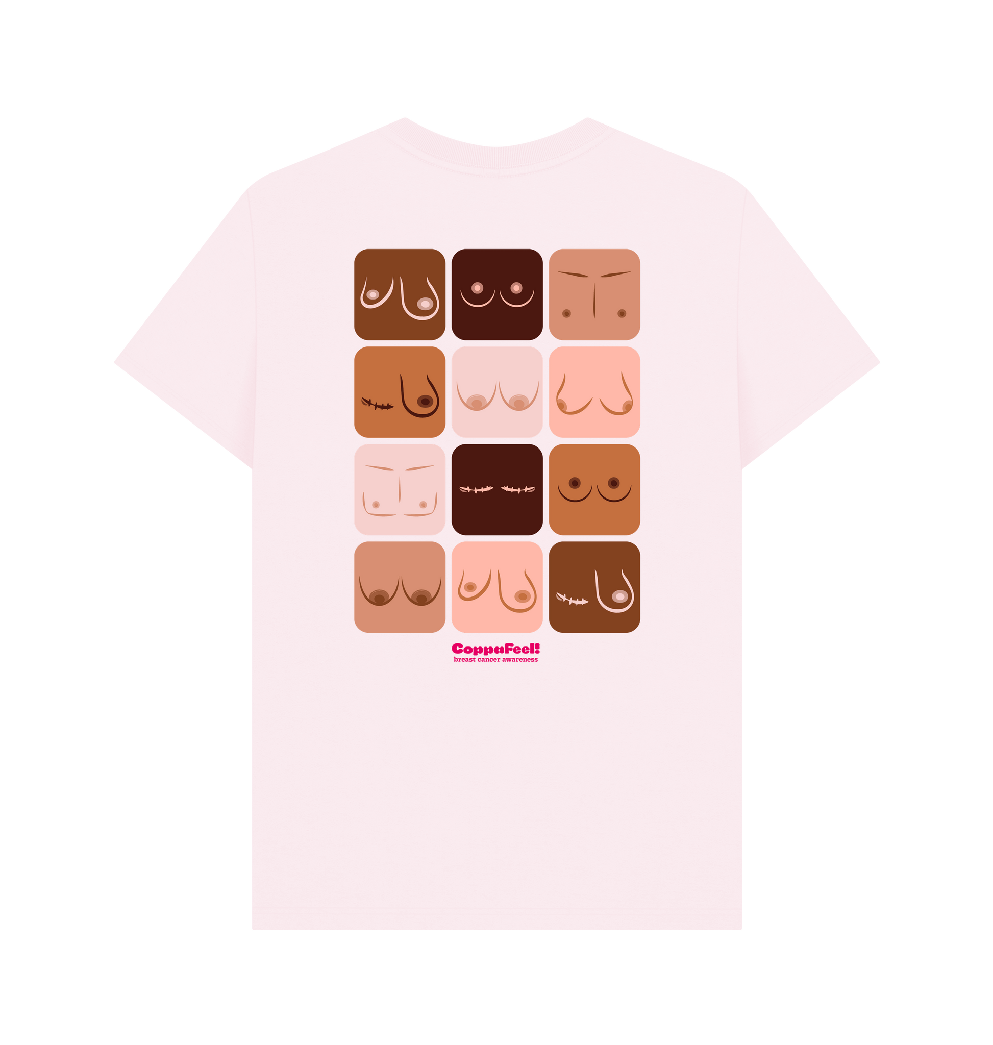 Pink Printed T-shirt Back