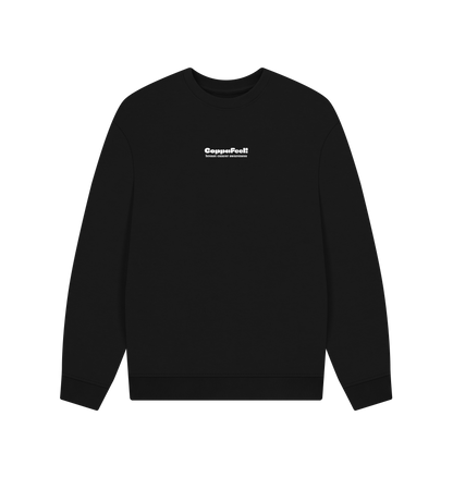 Black Printed Sweater Front