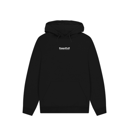 Black Printed Hoody Front