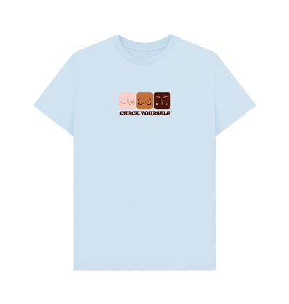 Sky Blue Printed T-shirt Front